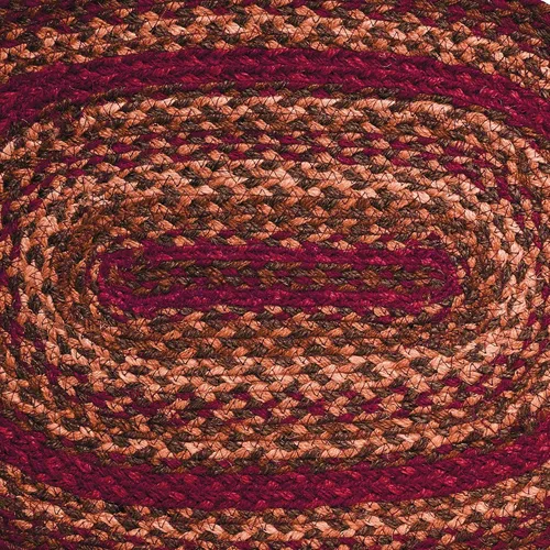 Miniatura 3 de IHF Rugs - Alfombra trenzada de hueso de perro canela