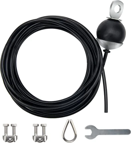 Cable de polea de fitness de 196 pulgadas, repuesto ajustable para sistema de poleas, accesorios de máquina de cuerda de fitness de alta resistencia