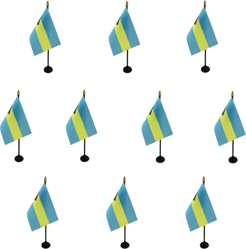 Miniatura 54 de AZ FLAG - Bandera de mesa Colombia de 4 x 6 pulgadas - Mini bandera colombiana de escritorio 100% poliéster 5.9 x 3.9 in - Cartel de oficina