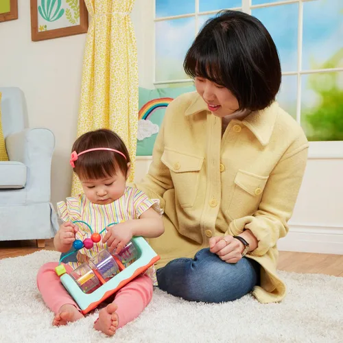 Miniatura 2 de B. toys Laberinto de cuentas - Estación de actividades para bebés - Juguete interactivo para bebés - Pelotas, spinners - Juguetes sensoriales