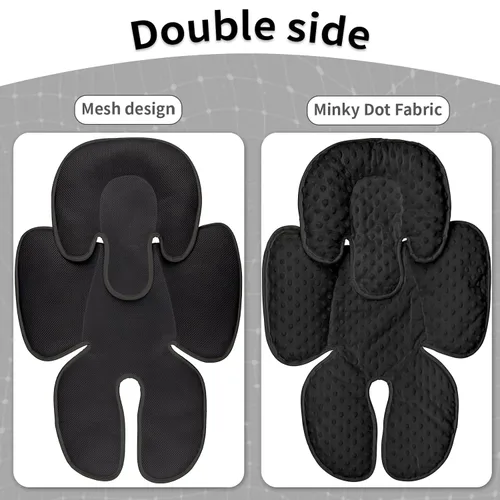 Miniatura 2 de Soporte para la cabeza del asiento de automóvil 2 en 1, inserto de asiento de automóvil infantil para niñas y niños, soporte suave para el cuello