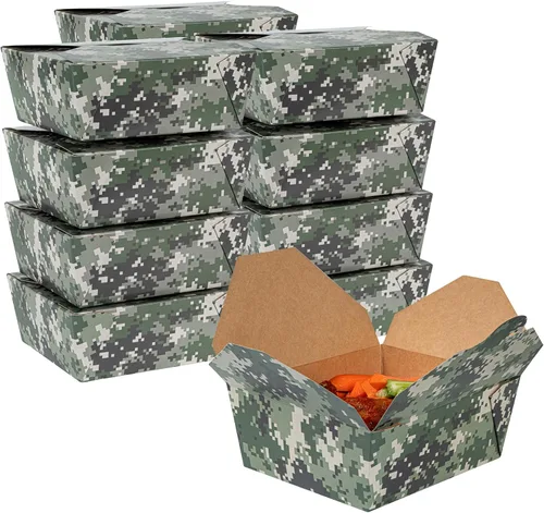 Miniatura 31 de Restaurantware Bio Tek - Cajas para llevar de 30 onzas, 200 loncheras para llevar, cierre de tabulación, resistentes al calor, desechables, de papel