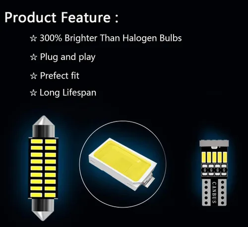 Miniatura 6 de AWALITED Kit de 14 luces LED para interiores Grand Cherokee superbrillantes, bombillas de repuesto para Jeep Grand Cherokee 1999-2010, todos
