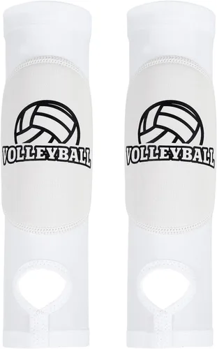 Miniatura 10 de PATIKIL Mangas de brazo de voleibol para pasar el antebrazo con almohadillas de protección, almohadillas para brazo de voleibol para jóvenes