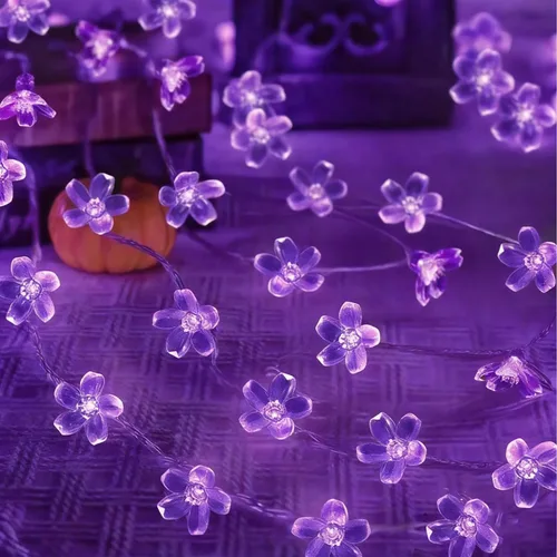 Miniatura 15 de FULLBELL Tira de luces rojas para interiores, 8 modos de luces de Navidad enchufables para dormitorio, 33 pies, 100 LED al aire libre