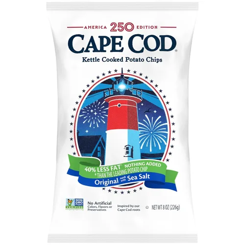 Miniatura 7 de Cape Cod Papas fritas, chips originales menos grasos, bolsas de aperitivos de 1 oz, 10