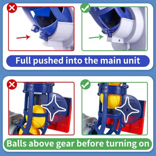 Miniatura 4 de iPlay, iLearn Juguetes de máquina de lanzar para niños, 2 en 1, lanzador de béisbol y tenis RC, bate de lanzamiento automático de bola, juego