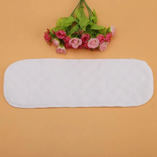Miniatura 6 de Paquete de 10 forros de pañales de tela de algodón suave, insertos de pañales transpirables de 6 capas, se adapta a la mayoría de los pantalones