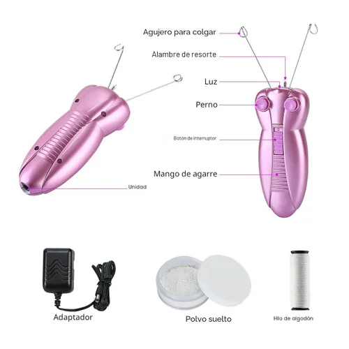 Miniatura 6 de WAYCOM Depiladora Eléctrica para Mujeres Removedor de Vello Facial Belleza para Mujeres Hilo Facial Removedor de Pelo Afeitadora Facial Masaje