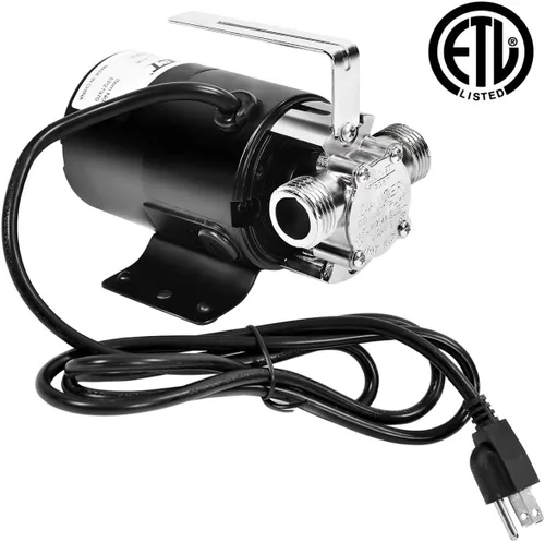 Miniatura 8 de Goplus bomba eléctrica de 120V para transferencia remoción de agua, extracción de 330 galones por hora, con manguera
