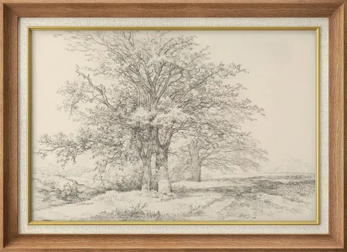 Miniatura 69 de SIGNWIN Arte de marco de alta calidad, elegante, vintage, ilustraciones de dibujo de árbol, arte fino, arte tradicional icónico para sala de estar