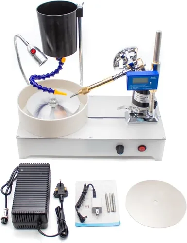 Máquina facetadora de pulido de piedras preciosas Máquina pulidora de gemas facetadas Pulidora de joyas Máquina lapidaria Amoladora plana 2800RPM