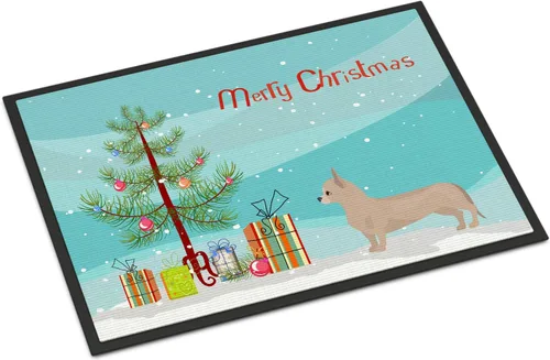 Miniatura 35 de Caroline's Treasures CK3799MAT Akita Shepherd - Tapete de árbol de Navidad de 18 x 27 pulgadas, tapete para puerta delantera, interior y exterior