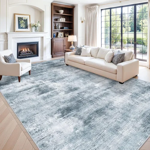 Miniatura 101 de Alfombra antideslizante lavable de 2 x 3 pies - Alfombra suave de pelo bajo para cocina, entrada y dormitorio - Tapete moderno para puerta