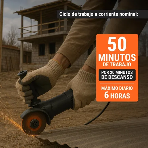 Miniatura 4 de Amoladora angular, 4-1/2 ', industrial, 1200 W