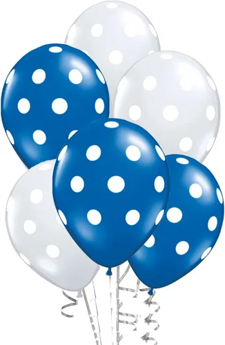 Miniatura 5 de PMU Globos de lunares – Globos pequeños multicolor para cumpleaños, bodas, Navidad, aniversarios de Halloween, baby shower y suministros de Surtido