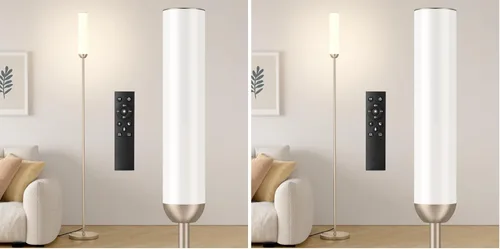 Miniatura 17 de Ambimall Lámpara de pie LED con control remoto, lámpara de pie de 65" con ajuste continuo de colores 3000K-6500K y brillo 30-100%, interruptor