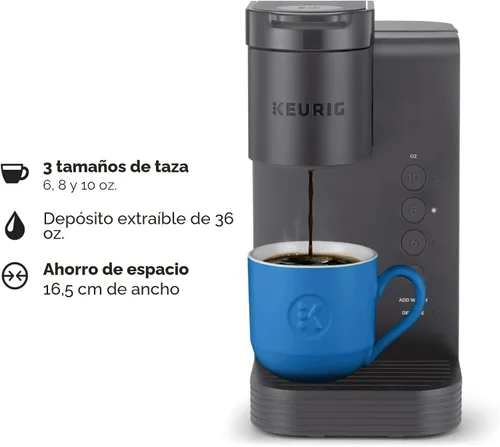 Miniatura 2 de Keurig K-Express Essentials - Cafetera K-Cup de una sola porción gris mate