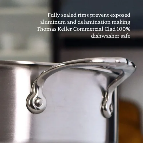 Miniatura 8 de Thomas Keller Insignia por Hestan - Acero inoxidable Rondeau de 9 cuartos de galón, compatible con placa de inducción