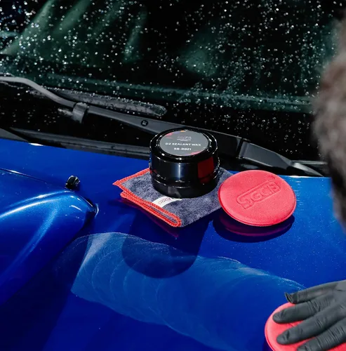 Miniatura 5 de SGCB Pro Auto Care - Kit de 4 cera selladora sintética D2, pasta de cera limpiadora de carnauba brasileña, cera dura natural enriquecida con resina