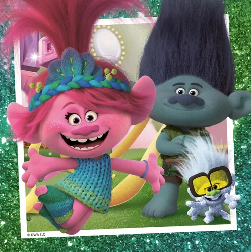 Miniatura 3 de Ravensburger Trolls 3 - Juego de rompecabezas de 3 piezas para niños, actividad sin pantalla, aumenta la concentración y el enfoque, gran regalo