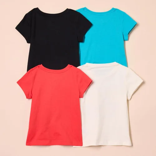 Miniatura 2 de Tienda Essentials Girls and Toddlers' Short-Sleeve T-Shirts, Multipacks