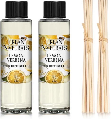 Miniatura 42 de Urban Naturals Recambio de aceite difusor de varillas ámbar y lavanda, lavanda relajante, ámbar cálido, aroma calmante para habitación, 4 onzas +