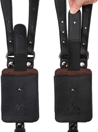 Miniatura 4 de Neween Correa oculta antirrobo para las axilas, cartera de bolsillo, funda de hombro para teléfono, bolsa de ocio doble para hombres y mujeres