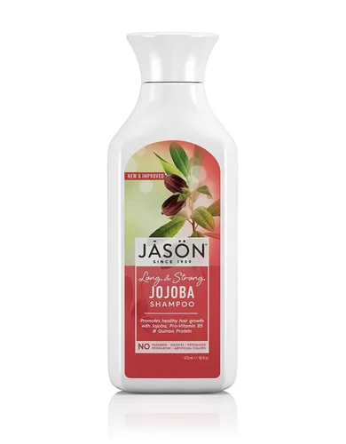 Miniatura 2 de Jason Paquete de champú y acondicionador largo y fuerte de Jojoba con aceite de semilla de jojoba, aloe vera, vitamina B5 y proteína de trigo, 16