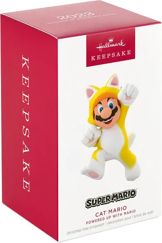 Miniatura 3 de Adorno de Navidad Hallmark Keepsake 2023, Nintendo Super Mario con Mario Gato, Regalos para Jugadores