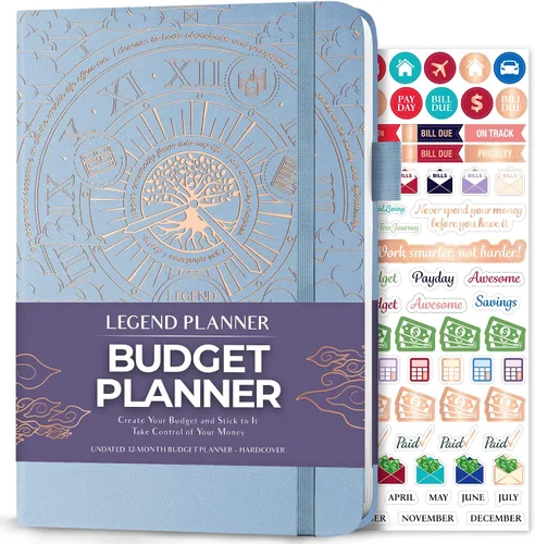 Miniatura 11 de Legend Budget Planner - Libro organizador financiero, cuaderno de cuentas de dinero y seguimiento de gastos para presupuestos mensuales del hogar