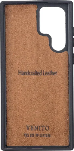Miniatura 3 de Venito Lucca - Funda de piel compatible con Samsung Galaxy S22 Ultra (6.8 pulgadas), extra segura, con cubierta trasera acolchada (marrón antiguo)