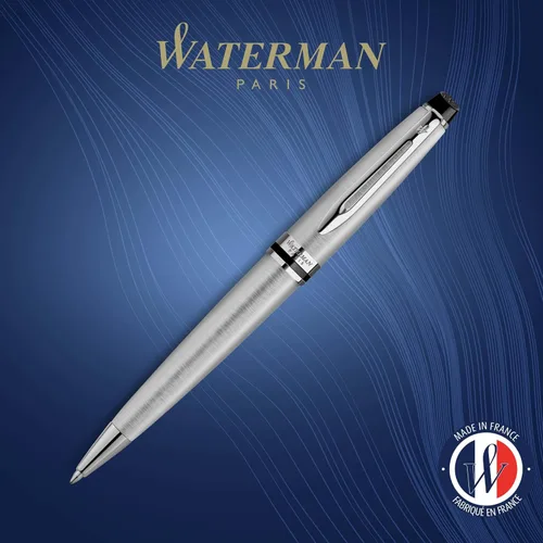 Miniatura 2 de Bolígrafo lacado negro Waterman Expert con oro, – Bolígrafo con tinta azul (s0951700), Acero inoxidable