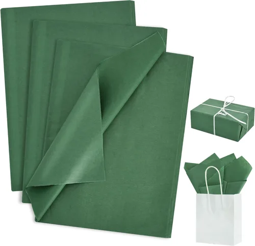 Miniatura 14 de BEISHIDA 100 hojas de papel de seda verde oliva a granel, papel de seda de envoltura para bolsas de regalo, papel de regalo de 14 x 20 pulgadas
