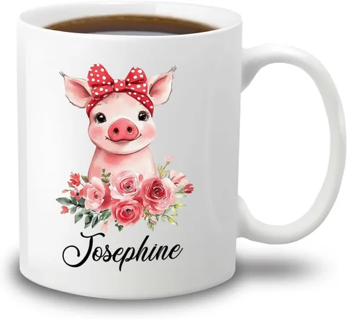 Miniatura 18 de Taza de café de burro personalizada, bonita taza de café de burro para amantes de los animales, niñas, hermana e hija, taza de té personalizada