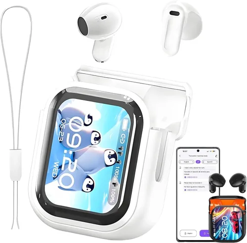 Miniatura 10 de Auriculares BEARTAIN NE20, Nuevos Auriculares AI NE20 de 2025 con Traducción en Tiempo Real, Auriculares Traductor de Idiomas con Pantalla Táctil