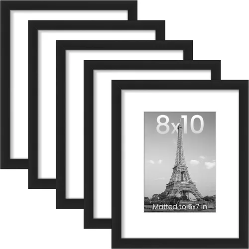 Miniatura 36 de upsimples - Portarretratos de 11 x 14 para galería de fotografías. Marcos para fotos de 8 x 10 pulgadas con paspartú o de 11 x 14 pulgadas sin Dorado