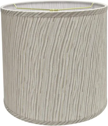Miniatura 6 de Aspen Creative 32502A Pantalla de lámpara de construcción de araña en forma de tambor de transición (cilindro) en gris, 13 pulgadas de ancho