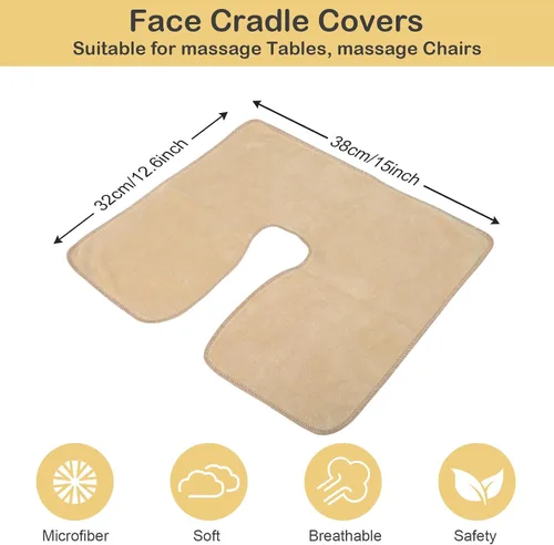 Miniatura 2 de SINLAND Fundas de microfibra para cuna facial, tamaño grande, suave y reutilizable, antiadherente, para reposacabezas de masaje, adecuada