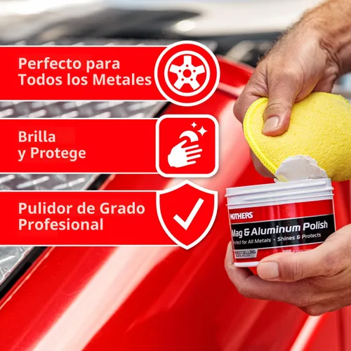Miniatura 3 de Pulidor Mag & Aluminum Polish 05101 y paquete de telas de microfibra., Pulido