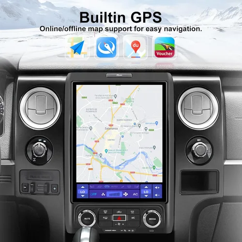 Miniatura 6 de Radio de coche de 10.1 pulgadas para Ford F150 2013 2014, Android 13 estéreo con CarPlay inalámbrico y Android Auto, DSP, BT, WiFi, SWC, MirrorLink