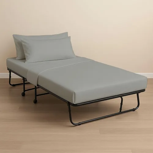 Miniatura 18 de Juego de sábanas bajeras de 4 piezas de 33 x 75 pulgadas, 100 % algodón, perfecto para cama de matrimonio estrecho, cama de campamento, cuna de Lino