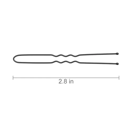 Miniatura 2 de Horquillas para el cabello en forma de U de 2.8 pulgadas para mujeres y niñas, pasador de pelo largo para peinados de moño seguros, 100