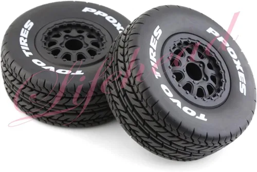 Miniatura 6 de Lifehead 1/10 Neumáticos de camión de curso corto RC para todo terreno, adecuados para TRAXXAS Slash4X4 HuanQi 727 ARRMA SENTON 3S Losi Ford Raptor