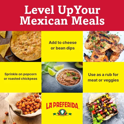 Miniatura 6 de La Preferida Condimento orgánico para tacos (mezcla de especias mexicanas hecha a mano por el chef) comino, pimentón, ajo – Certificado USDA, sin