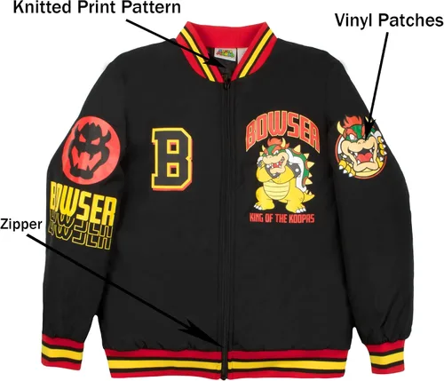 Miniatura 3 de Nintendo Chaqueta Bomber Super Mario, Chaqueta Bomber Mario y Luigi