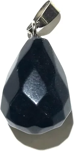 Miniatura 2 de LE SKY 12 colgantes de piedra natural, forma de gota de agua grasa, piedra de ágata de cristal reiki facetada para hacer joyas y collares, Piedra