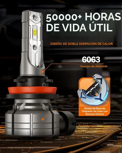 Miniatura 6 de SEALIGHT Bombilla LED antiniebla H11 H8, 14000 lm, 24 W, fuerte penetración H8 H16 H11, luces antiniebla LED de 6500 K, chips CSP 5530 blanco frío
