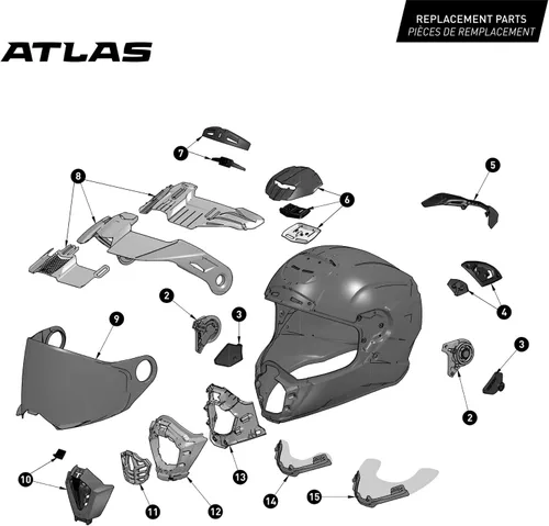 Miniatura 8 de CXK Atlas Dual Sport - Casco de moto