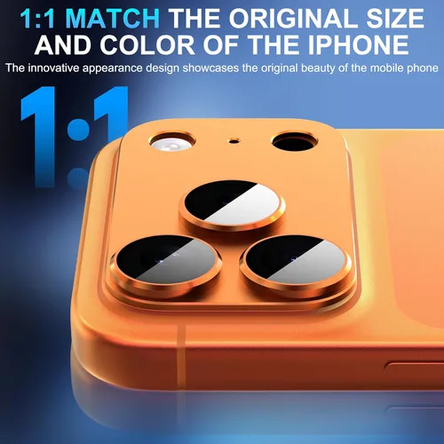 Miniatura 4 de Suoman Protector de Lente de Cámara para iPhone 17 Pro, [Todo en Uno Esmerilado] [Adhesión Fuerte] Marco de Metal de Vidrio Templado Cubierta